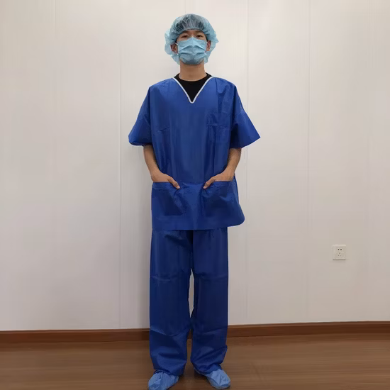 カスタマイズされたロゴ女性ジョガー半袖スクラブ V ネックナース制服スリムフィットスクラブ